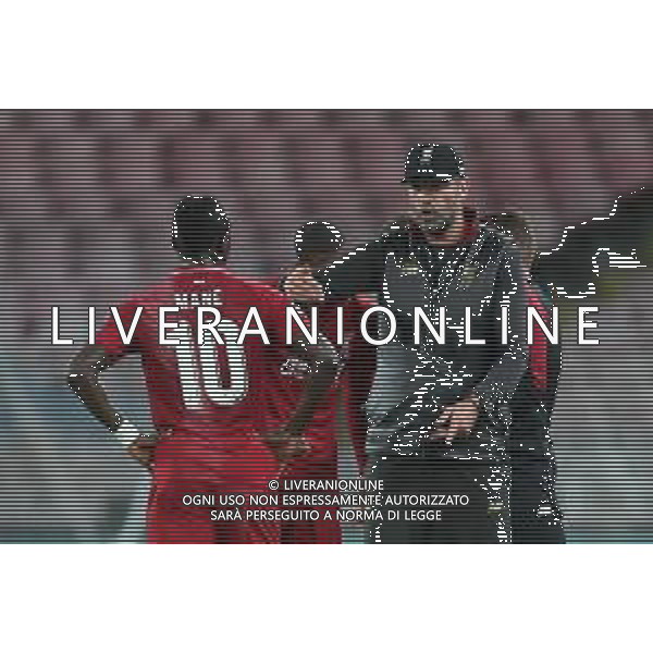 NAPOLI - LIVERPOOL CHAMPIONS LEAGUE 03 OTTOBRE 2018 NELLA FOTO JURGEN KLOPP E SADIO MANE\' ©MOSCA / AGENZIA ALDO LIVERANI SAS