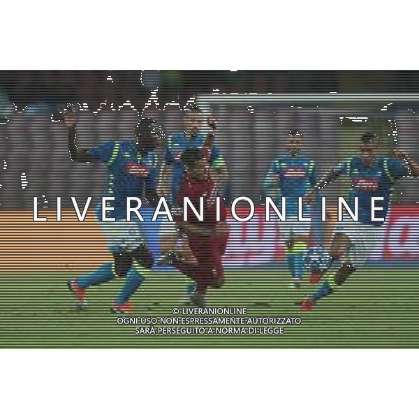 NAPOLI - LIVERPOOL CHAMPIONS LEAGUE 03 OTTOBRE 2018 NELLA FOTO ROBERTO FIRMINO, MARQUEZ ALLAN, KALIDOU KOULIBALY ©MOSCA / AGENZIA ALDO LIVERANI SAS