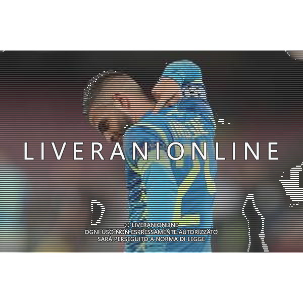 NAPOLI - LIVERPOOL CHAMPIONS LEAGUE 03 OTTOBRE 2018 NELLA FOTO ESULTANZA DOPO IL GOL DI LORENZO INSIGNE ©MOSCA / AGENZIA ALDO LIVERANI SAS