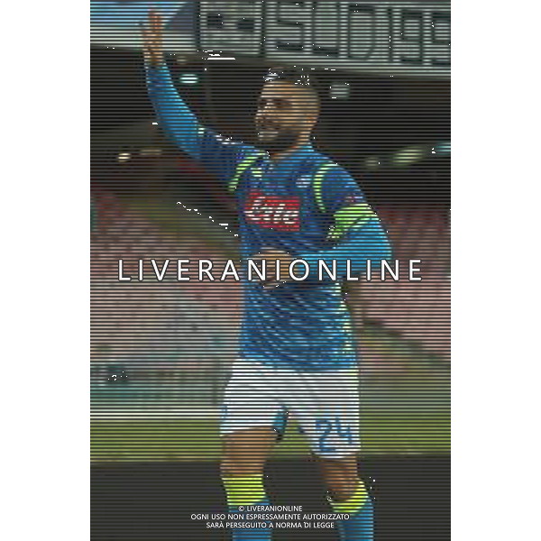 NAPOLI - LIVERPOOL CHAMPIONS LEAGUE 03 OTTOBRE 2018 NELLA FOTO ESULTANZA DOPO IL GOL DI LORENZO INSIGNE ©MOSCA / AGENZIA ALDO LIVERANI SAS