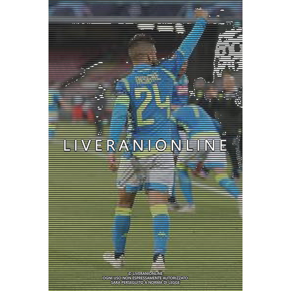 NAPOLI - LIVERPOOL CHAMPIONS LEAGUE 03 OTTOBRE 2018 NELLA FOTO ESULTANZA DOPO IL GOL DI LORENZO INSIGNE ©MOSCA / AGENZIA ALDO LIVERANI SAS