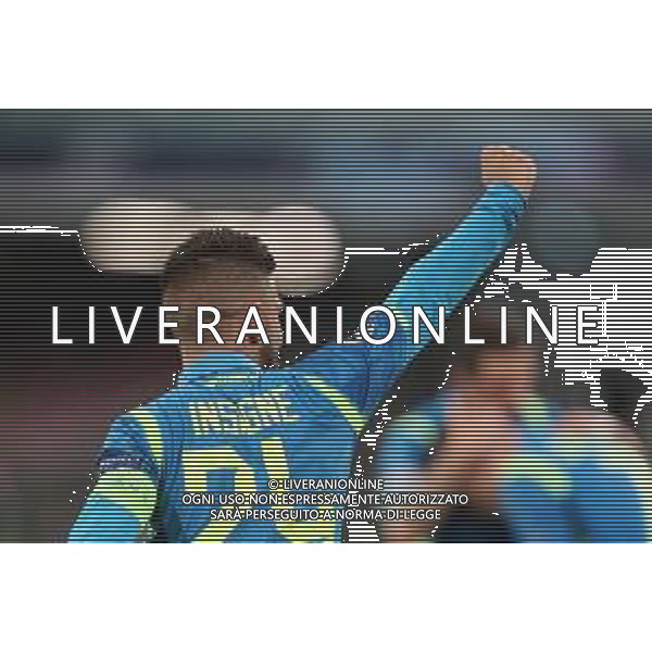 NAPOLI - LIVERPOOL CHAMPIONS LEAGUE 03 OTTOBRE 2018 NELLA FOTO ESULTANZA DOPO IL GOL DI LORENZO INSIGNE ©MOSCA / AGENZIA ALDO LIVERANI SAS