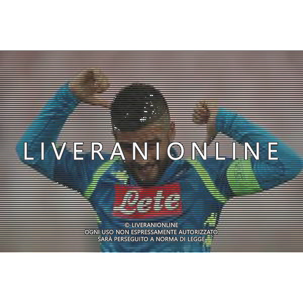 NAPOLI - LIVERPOOL CHAMPIONS LEAGUE 03 OTTOBRE 2018 NELLA FOTO ESULTANZA DOPO IL GOL DI LORENZO INSIGNE ©MOSCA / AGENZIA ALDO LIVERANI SAS