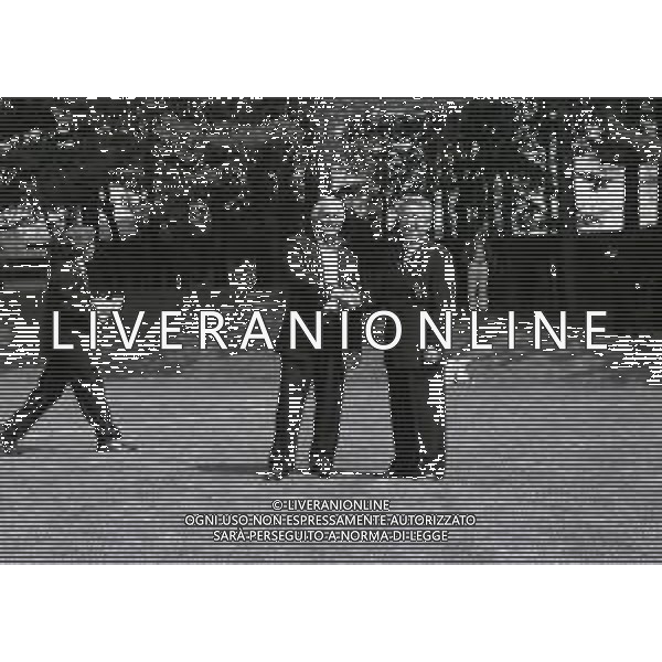 1994 MILANELLO FOTO UFFICIALE NAZIONALE ITALIANA PRIMA DEI MONDIALI USA 94 NELLA FOTO GIORGIO ARMANI E ANTONIO MATARRESE AG ALDO LIVERANI SAS