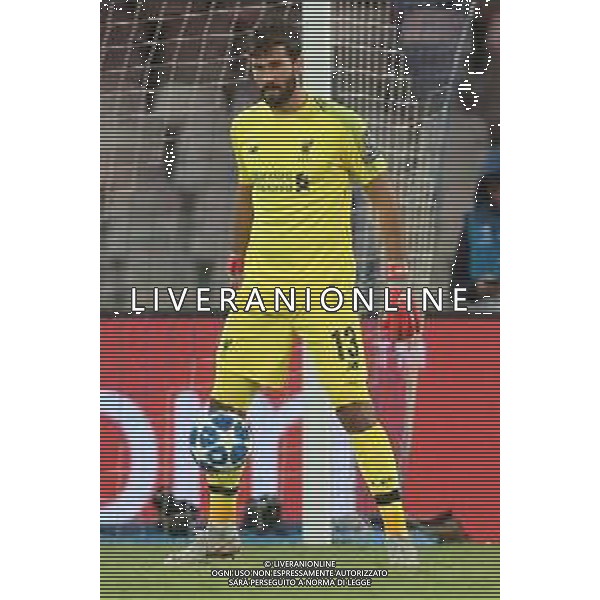 03-10-2018 NAPOLI LIVERPOOL CHAMPIONS LEAGUE NELLA FOTO: ALISSON BECKER FOTO MOSCA, AG. LIVERANI