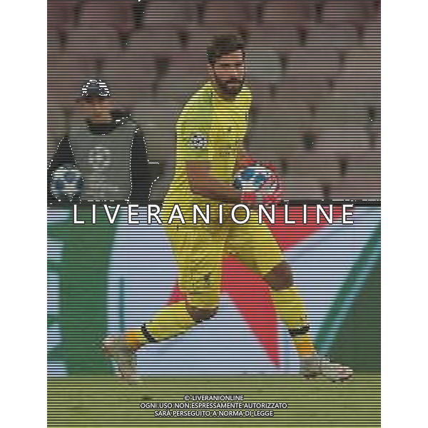 03-10-2018 NAPOLI LIVERPOOL CHAMPIONS LEAGUE NELLA FOTO: ALISSON BECKER FOTO MOSCA, AG. LIVERANI