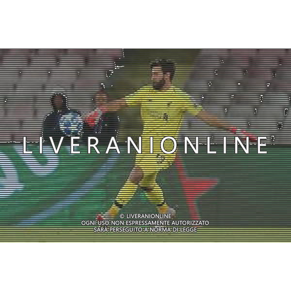 03-10-2018 NAPOLI LIVERPOOL CHAMPIONS LEAGUE NELLA FOTO: ALISSON BECKER FOTO MOSCA, AG. LIVERANI
