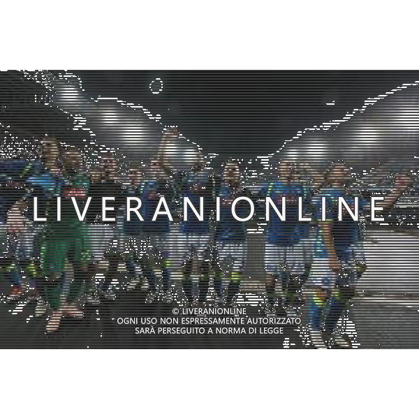 03-10-2018 NAPOLI LIVERPOOL CHAMPIONS LEAGUE NELLA FOTO: ESULTANZA FINE GARA FOTO MOSCA, AG. LIVERANI