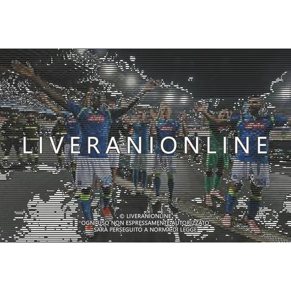 03-10-2018 NAPOLI LIVERPOOL CHAMPIONS LEAGUE NELLA FOTO: FINE GARA, KALIDOU KOULIBALY, ARKADIUSZ MILIK, RAUL ALBIOL, DAVID OSPINA FOTO MOSCA, AG. LIVERANI