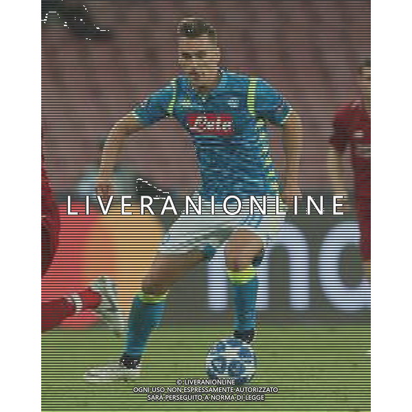 03-10-2018 NAPOLI LIVERPOOL CHAMPIONS LEAGUE NELLA FOTO: ARKADIUSZ MILIK FOTO MOSCA, AG. LIVERANI