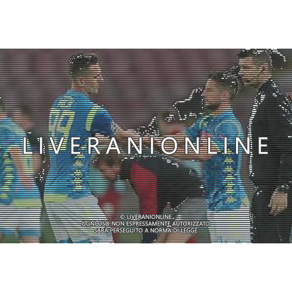 03-10-2018 NAPOLI LIVERPOOL CHAMPIONS LEAGUE NELLA FOTO: ARKADIUSZ MILIK ESCE PER DRIES MERTENS FOTO MOSCA, AG. LIVERANI