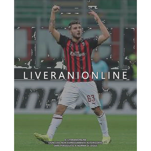 UEFA Europa League 2018/2019 Group Stage F Milano - 04.10.2018 Milan-Olympiacos Nella Foto:cutrone esulta /Ph.Vitez-Ag. Aldo Liverani