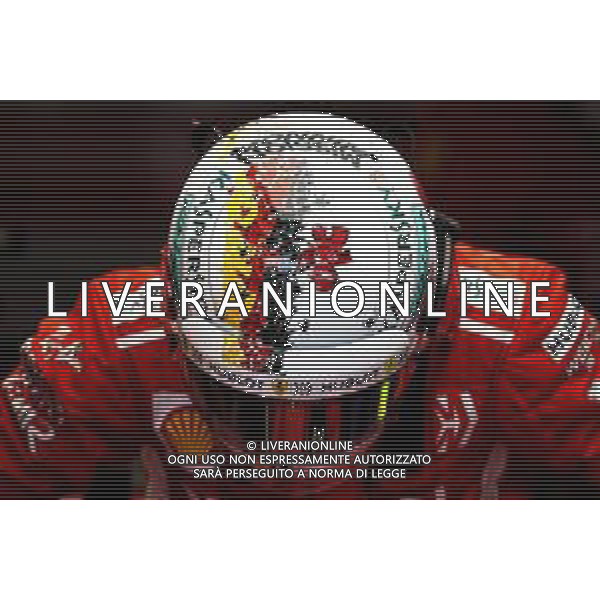 Sebastian Vettel (GER) Ferrari - helmet. 05.10.2018. Formula 1 World Championship, Rd 17, Japanese Grand Prix, Suzuka, Japan, Practice Day. agenzia aldo liverani sas-only italy