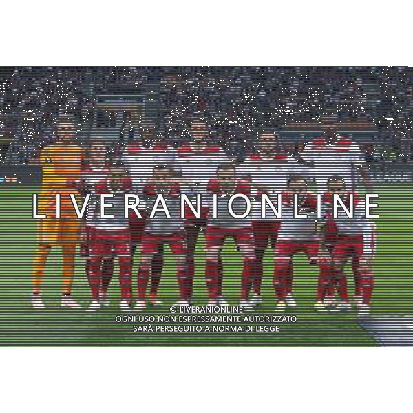 UEFA Europa League 2018/2019 Group Stage F Milano - 04.10.2018 Milan-Olympiacos Nella Foto:Olympiacos Squadra Formazione Sa,Natcho,Guerrero,Fetfatzidis,Guilhermr,Leiva,Koutris,Roderick,Torosidis,Toure,Cisse /Ph.Vitez-Ag. Aldo Liverani