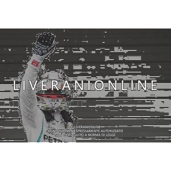 Lewis Hamilton (GBR) Mercedes AMG F1 celebrates his pole position in qualifying parc ferme. 06.10.2018. Formula 1 World Championship, Rd 17, Japanese Grand Prix, Suzuka, Japan, Qualifying Day. AG ALDO LIVERANI SAS-ONLY ITALY