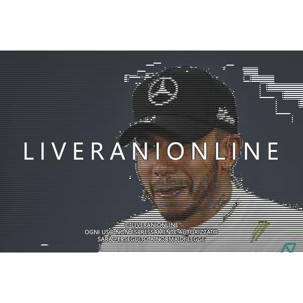 Lewis Hamilton (GBR) Mercedes AMG F1 in the post qualifying FIA Press Conference. 06.10.2018. Formula 1 World Championship, Rd 17, Japanese Grand Prix, Suzuka, Japan, Qualifying Day. AG ALDO LIVERANI SAS-ONLY ITALY