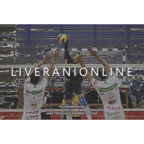 Rimini Volley Cup 2018 quadrangolare di volley maschile - Calzedonia Verona vs la Kioene Padova 06/10/2018 nella foto: attacco di Manavinezhad ©Claudio Zamagni/Agenzia Aldo Liverani / AGENZIA ALDO LIVERANI SAS