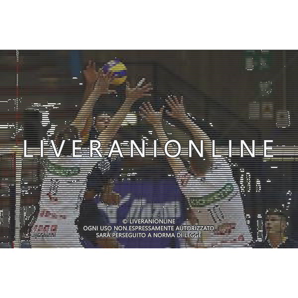 Rimini Volley Cup 2018 quadrangolare di volley maschile - Calzedonia Verona vs la Kioene Padova 06/10/2018 nella foto: attacco Boyer Stephen ©Claudio Zamagni/Agenzia Aldo Liverani / AGENZIA ALDO LIVERANI SAS