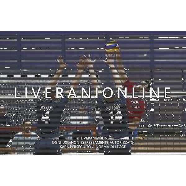 Rimini Volley Cup 2018 quadrangolare di volley maschile - Revivre Axopower Milano vs Top Volley Latina 06/10/2018 nella foto: Attacco Maar stephen ©Claudio Zamagni/Agenzia Aldo Liverani