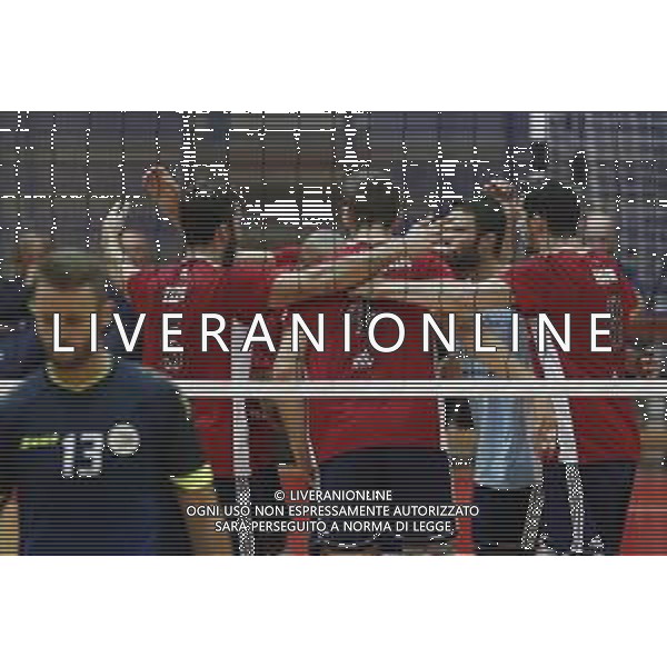 Rimini Volley Cup 2018 quadrangolare di volley maschile - Revivre Axopower Milano vs Top Volley Latina 06/10/2018 nella foto: Esultanza milano ©Claudio Zamagni/Agenzia Aldo Liverani