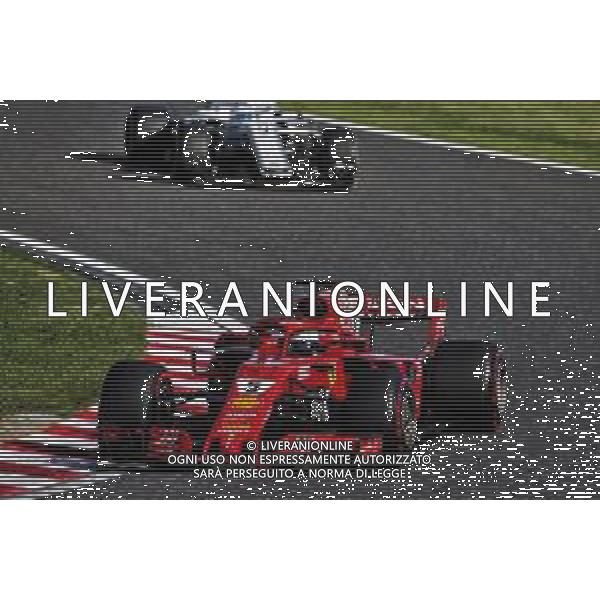 Sebastian Vettel (GER) Ferrari SF71H. 07.10.2018. Formula 1 World Championship, Rd 17, Japanese Grand Prix, Suzuka, Japan, Race Day. / AGENZIA ALDO LIVERANI SAS - ITALY ONLY EDITORIAL USE ONLY - F1 Gp GIAPPONE GARA 07.10.2018.