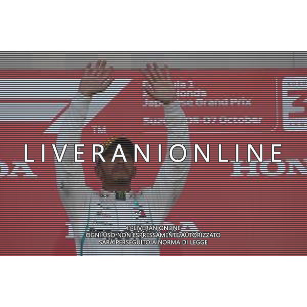 1st place Lewis Hamilton (GBR) Mercedes AMG F1 W09. 07.10.2018. Formula 1 World Championship, Rd 17, Japanese Grand Prix, Suzuka, Japan, Race Day. / AGENZIA ALDO LIVERANI SAS - ITALY ONLY EDITORIAL USE ONLY - F1 Gp GIAPPONE GARA 07.10.2018.