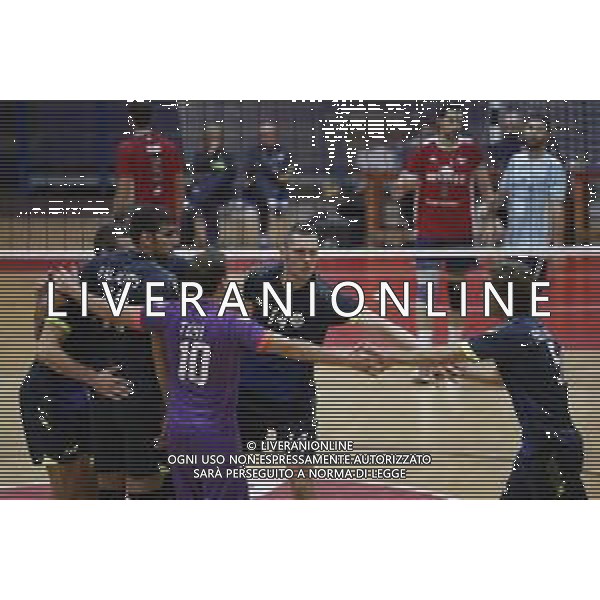 Rimini Volley Cup 2018 quadrangolare di volley maschile - Revivre Axopower Milano vs Top Volley Latina 06/10/2018 nella foto: Esultanza Top Volley Latina ©Claudio Zamagni/Agenzia Aldo Liverani