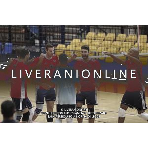 Rimini Volley Cup 2018 quadrangolare di volley maschile - Revivre Axopower Milano vs Top Volley Latina 06/10/2018 nella foto: Esultanza Revivre Axopower milano ©Claudio Zamagni/Agenzia Aldo Liverani