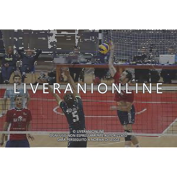 Rimini Volley Cup 2018 quadrangolare di volley maschile - Revivre Axopower Milano vs Top Volley Latina 06/10/2018 nella foto: Attacco Maar stephen ©Claudio Zamagni/Agenzia Aldo Liverani