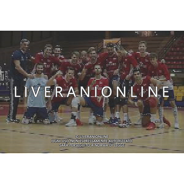 Rimini Volley Cup 2018 quadrangolare di volley maschile - Revivre Axopower Milano vs Top Volley Latina 06/10/2018 nella foto: esultanza finale Revivre Axopower Milano ©Claudio Zamagni/Agenzia Aldo Liverani