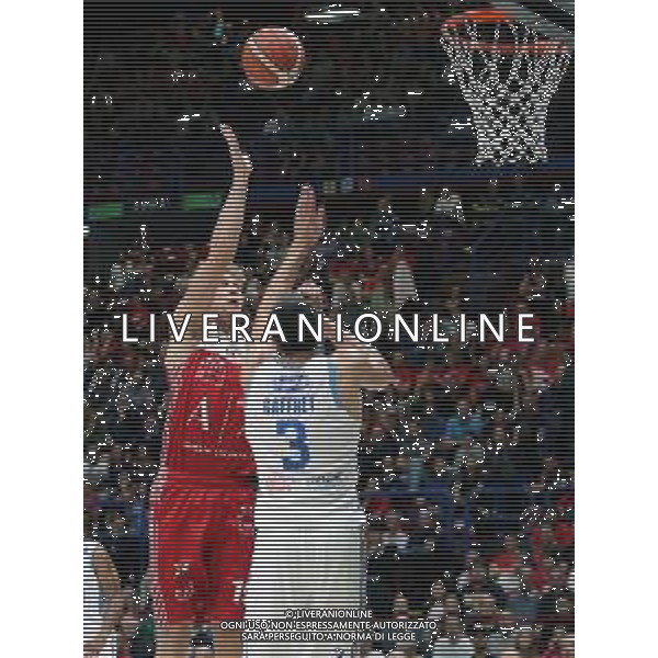 LBA Lega Basket Serie A 2018/2019 Giornata 1 Milano - 07.10.2018 AIX Armani Echange Milano-Happy Casa Brindisi Nella Foto:Mindaugas Kuzminskas /Ph.Vitez-Ag. Aldo Liverani