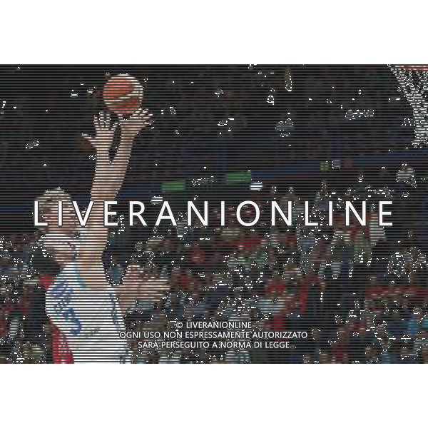 LBA Lega Basket Serie A 2018/2019 Giornata 1 Milano - 07.10.2018 AIX Armani Echange Milano-Happy Casa Brindisi Nella Foto:Mindaugas Kuzminskas - Tony Gaffney /Ph.Vitez-Ag. Aldo Liverani