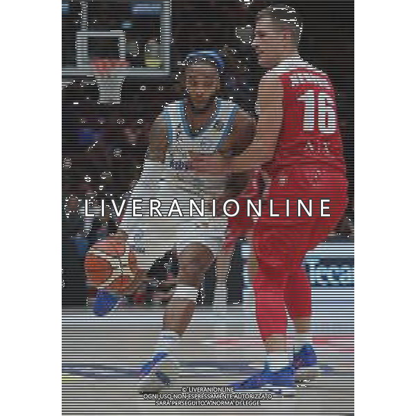 LBA Lega Basket Serie A 2018/2019 Giornata 1 Milano - 07.10.2018 AIX Armani Echange Milano-Happy Casa Brindisi Nella Foto:Adrian Banks - Nemanja Nedovic /Ph.Vitez-Ag. Aldo Liverani