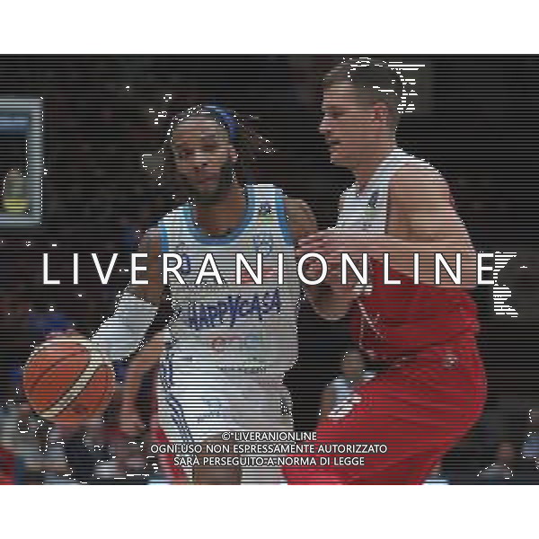 LBA Lega Basket Serie A 2018/2019 Giornata 1 Milano - 07.10.2018 AIX Armani Echange Milano-Happy Casa Brindisi Nella Foto:Banks Adrian - Nedovic Nemanja /Ph.Vitez-Ag. Aldo Liverani