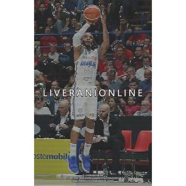 LBA Lega Basket Serie A 2018/2019 Giornata 1 Milano - 07.10.2018 AIX Armani Echange Milano-Happy Casa Brindisi Nella Foto:Banks Adrian /Ph.Vitez-Ag. Aldo Liverani