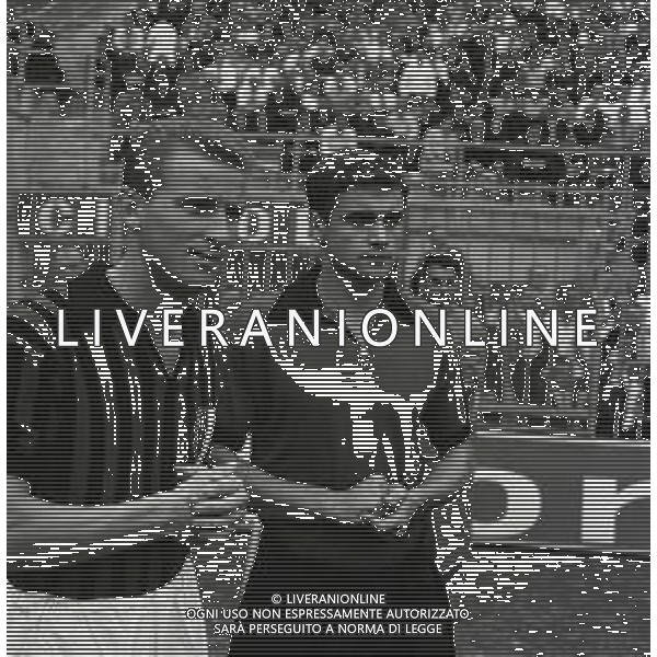 RETROSPETTIVA GIOVANNI TRAPATTONI CALCIATORE NELLA FOTO GIOVANNI TRAPATTONI CON LA MAGLIA DEL MILAN 1962-1963 AG ALDOL IVERANI SAS