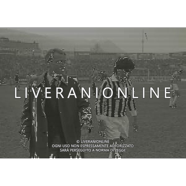 1982-1983 RETROSPETTIVA GIOVANNI TRAPATTONI ALLENATORE NELLA FOTO GIOVANNI TRAPATTONI CON GIUSEPPE GALDERISI AG ALDO LIVERANI SAS
