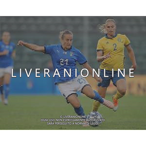 Amichevole Cremona - 09.10.2018 Italia-Svezia Nella Foto:valentina cernoia - jonna andersson /Ph.Vitez-Ag. Aldo Liverani