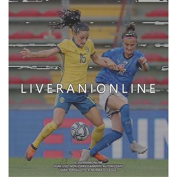 Amichevole Cremona - 09.10.2018 Italia-Svezia Nella Foto:barbara bonansea - anna oskarsson /Ph.Vitez-Ag. Aldo Liverani
