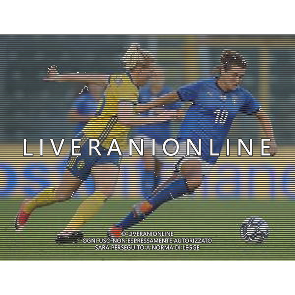 Amichevole Cremona - 09.10.2018 Italia-Svezia Nella Foto:cristiana girelli - sanora adolfsson /Ph.Vitez-Ag. Aldo Liverani