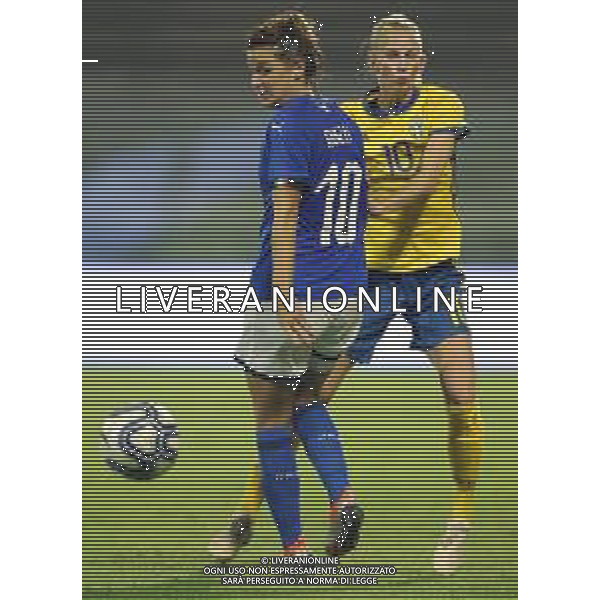 Amichevole Cremona - 09.10.2018 Itala-Svezia Nella Foto:cristiana girelli - sofia jakobsson /Ph.Vitez-Ag. Aldo Liverani