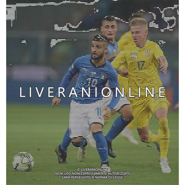Amichevole Genova - 10.10.2018 Italia-Ucraina Nella Foto:insigne lorenzo e Oleksandr zinchenko /Ph.Vitez-Ag. Aldo Liverani