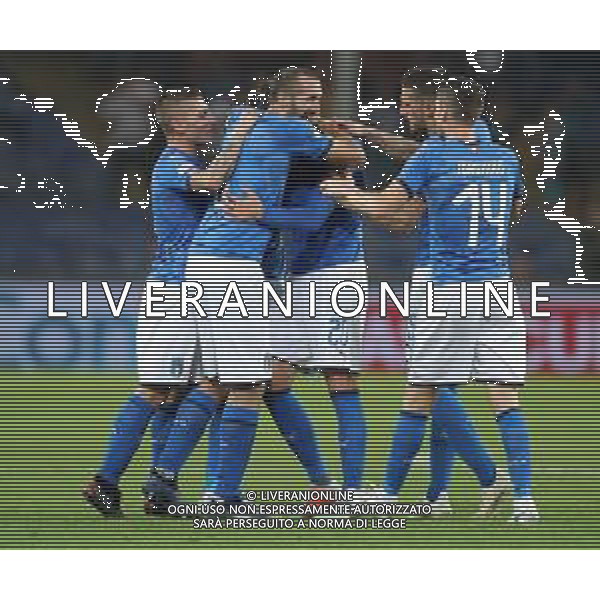 Amichevole Genova - 10.10.2018 Italia-Ucraina Nella Foto: esultanza dopo il gol di federico bernardeschi /Ph.Vitez-Ag. Aldo Liverani