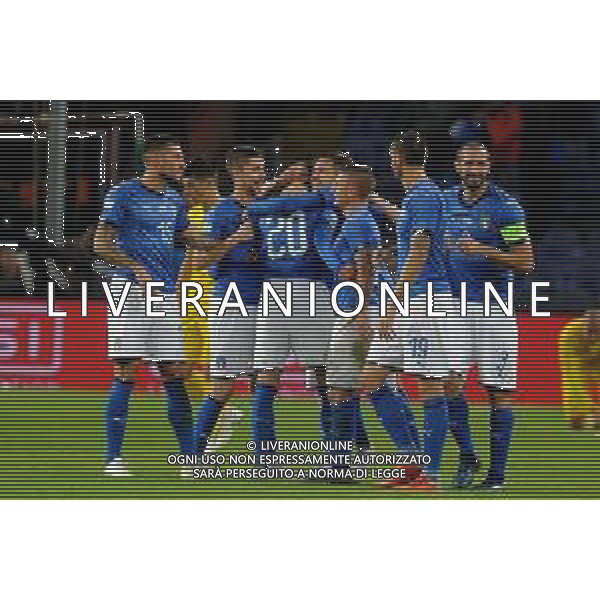 Incontro amichevole Italia-Ucraina Genova (Italia) - 10.10.2018 Italia-Ucraina Nella Foto: Federico Bernardeschi esultanza dopo il gol /Ph.Cebrelli-Ag. Aldo Liverani