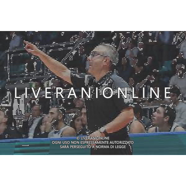 Virtus Bologna - Neptunas Klaipeda 83-78, Basket Champions League 2018/2019 - Bologna 10.10.2018 nella foto allenatore Stefano Sacripanti ©Optimafoto / AGENZIA ALDO LIVERANI SAS
