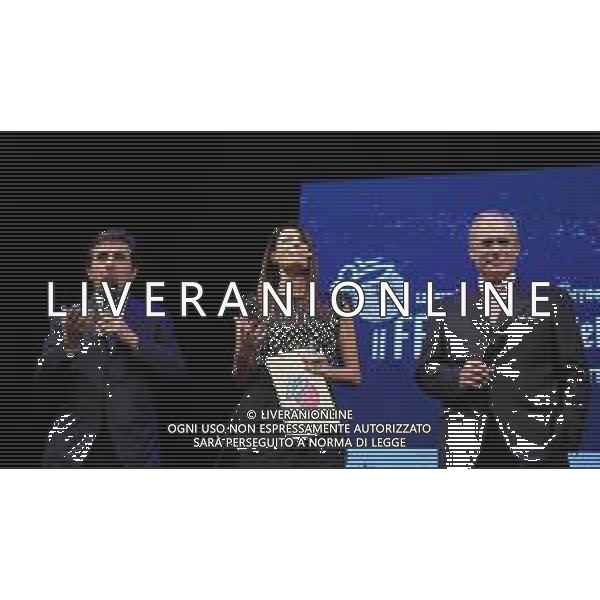 Festival dell Sport Trento 2018 Trento - 11.10.2018 Nella Foto:Andrea Monti, Urbano Cairo, Ilaria D’Amico /Ph.Vitez-Ag. Aldo Liverani