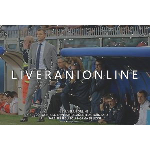 Incontro amichevole Italia-Ucraina Genova (Italia) - 10.10.2018 Italia-Ucraina Nella Foto: Andriy Shevchenko e dietro di lui Mauto Tassotti /Ph.Cebrelli-Ag. Aldo Liverani