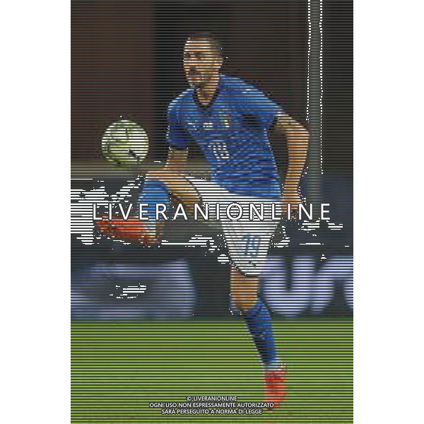 Incontro amichevole Italia-Ucraina Genova (Italia) - 10.10.2018 Italia-Ucraina Nella Foto: Leonardo Bonucci /Ph.Cebrelli-Ag. Aldo Liverani