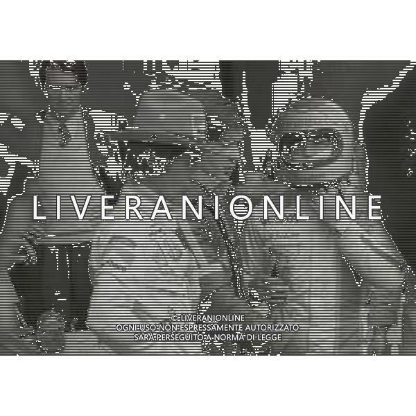 1970-1975 RETROSPETTIVA ARTURO MERZARIO PILOTA NELLA FOTO ARTURO MERZARIO CON MARIO ANDRETTI AG ALDO LIVERANI SAS