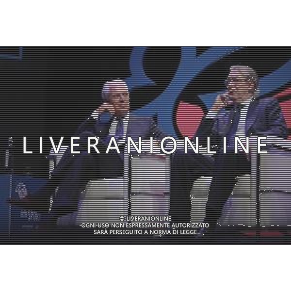 Festival dello Sport Trento 2018 Trento - 12.10.2018 Nella Foto:L’ Inter del Triplete - Enrico Mentana - Andrea Elefante - Massimo Moratti - Tronchetti Provera - Marco Branca - Javier Zanetti - Diego Milito - Julio Cesar - marco Materazzi - Maicon - Orlandoni - Francesco Toldo /Ph.Vitez-Ag. Aldo Liverani